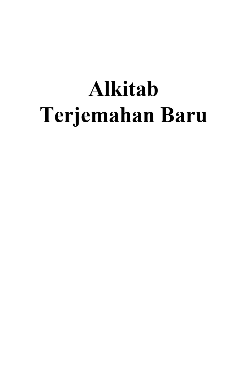 Alkitab Terjemahan Baru 1974